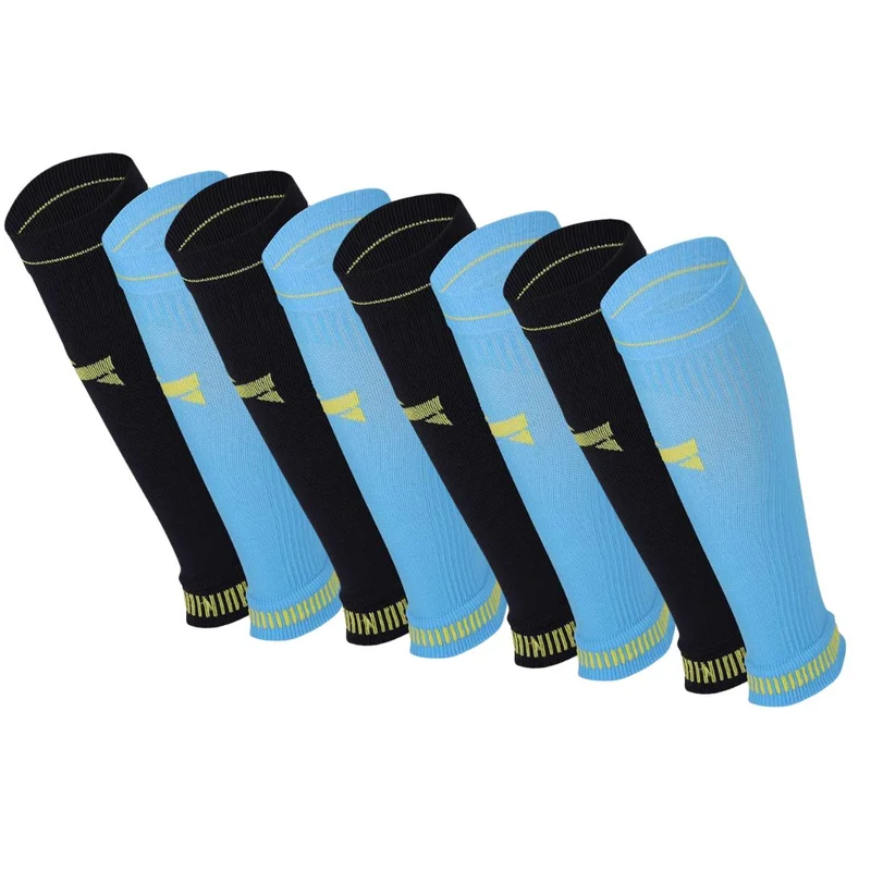 Compressie calf sleeve - Unisex - 8-Pack - Multi Navy