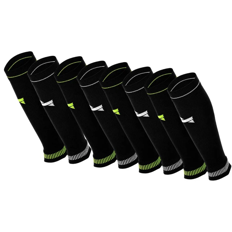 Compressie calf sleeve - Unisex - 8-Pack - Multi Zwart