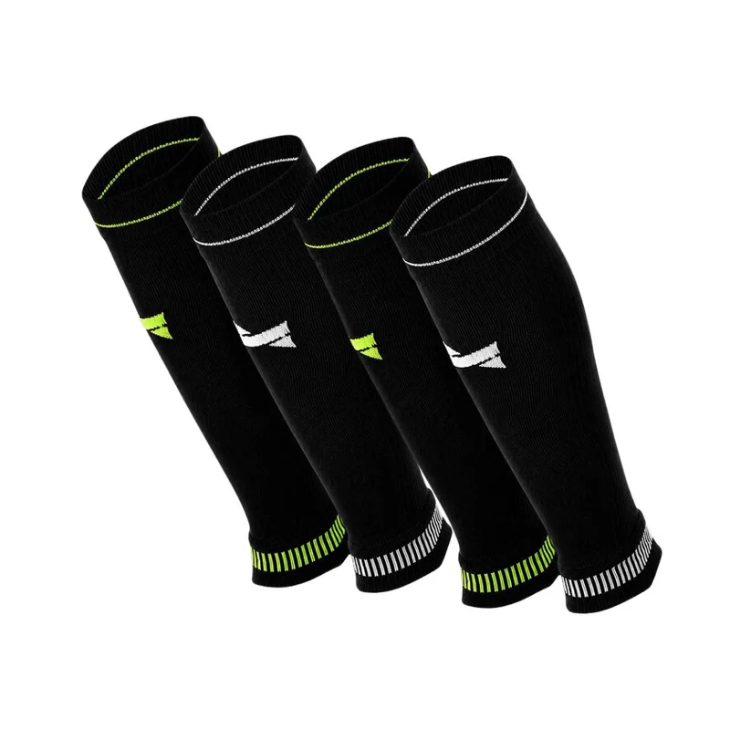 Compressie calf sleeve - Unisex - 4-Pack - Multi Zwart