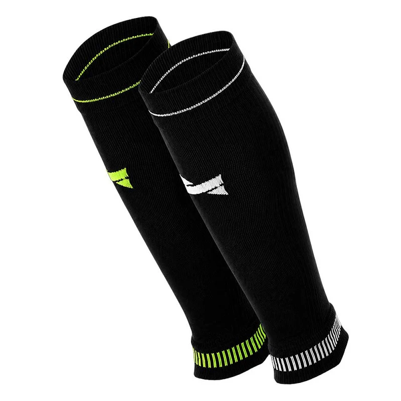 Compressie calf sleeve - Unisex - 2-Pack - Multi Zwart