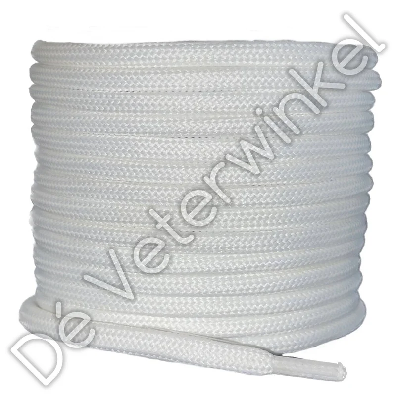 Rond 6mm(!) polyester Natural-White