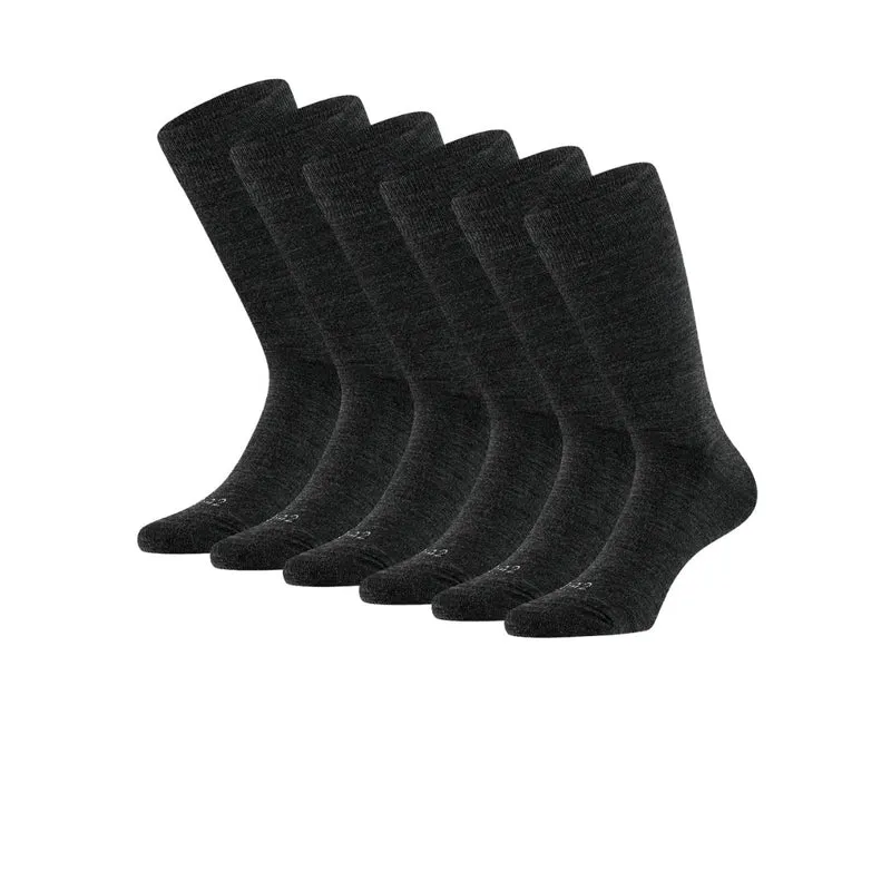 Merino wollen sokken unisex - Badstof zool - 6-Pack