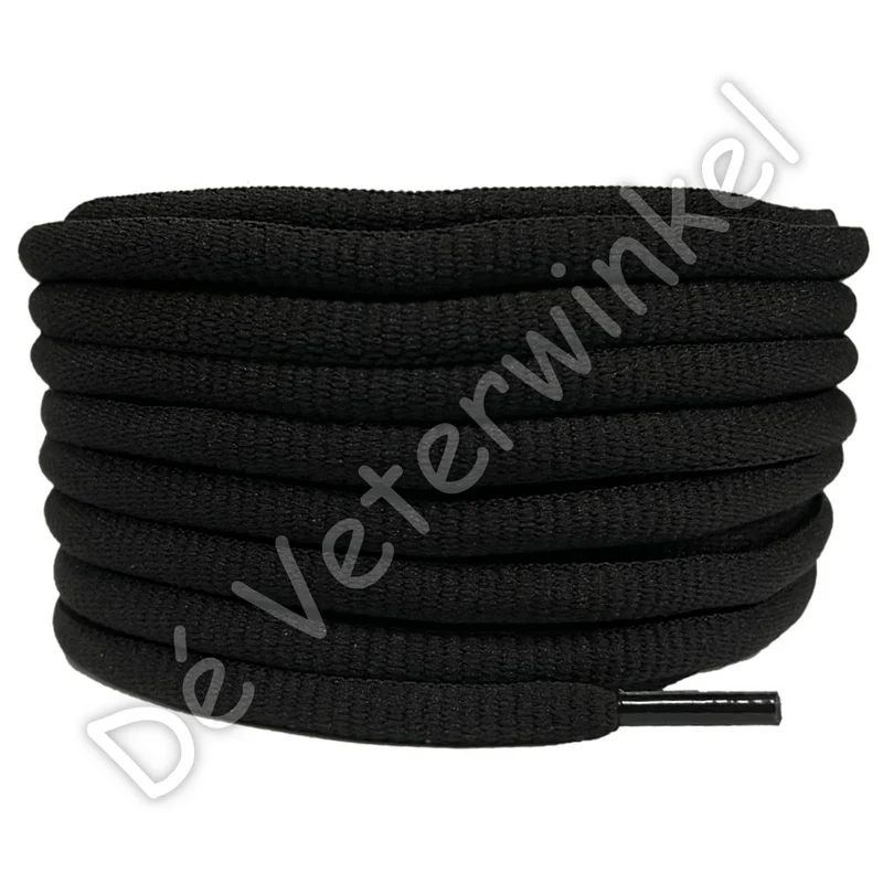 Ovaal sportveter 6mm Zwart