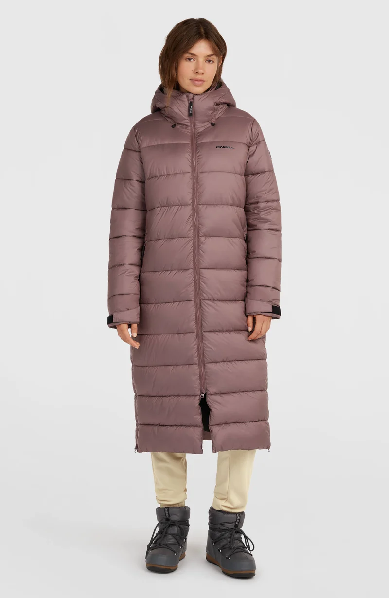 Must-Have lange pufferjas | Purple Gray