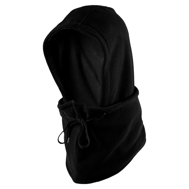 Thermo bivakmuts heren - Fleece - Zwart - 1-Stuk