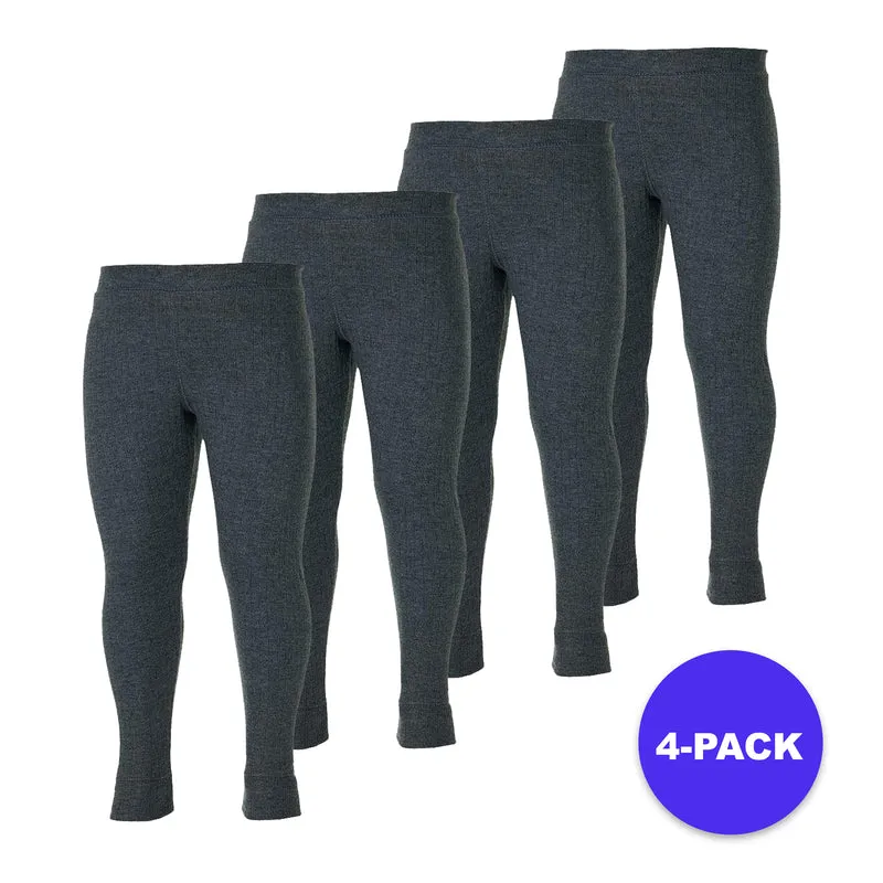 Thermobroek kinderen antraciet - 4-Stuks