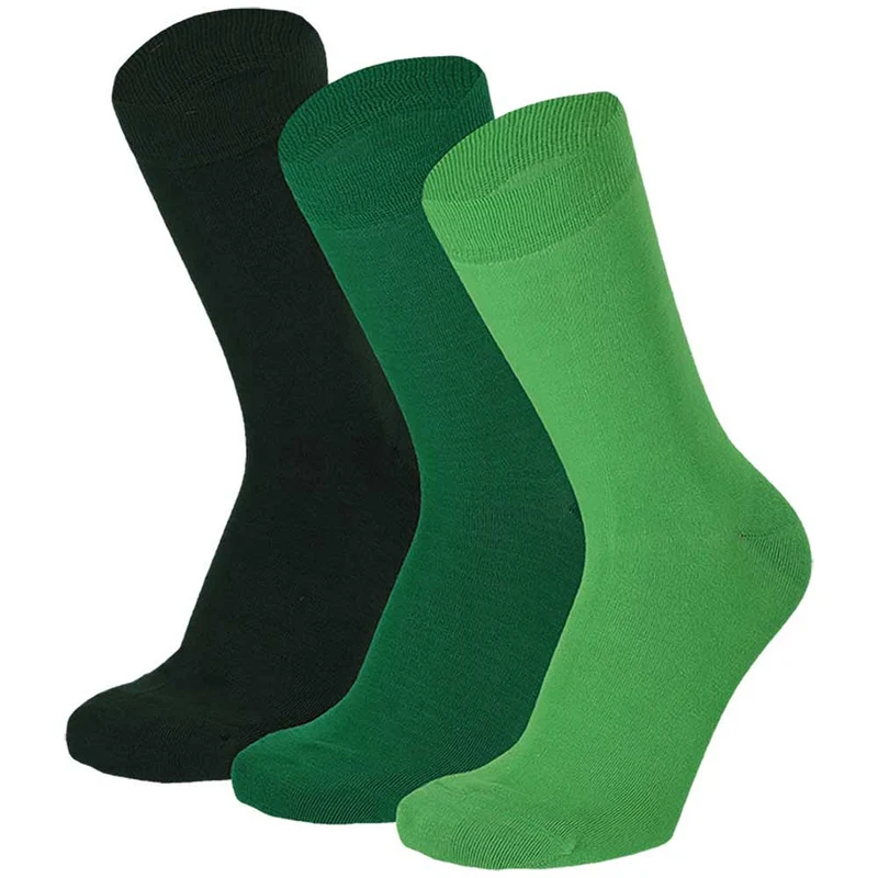 Bamboe sokken - Kleurvol - Unisex - 3-Pack - Multi Groen