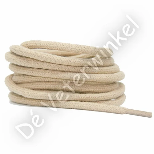Rond 5mm katoen Lichtbeige