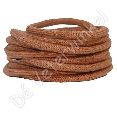 Rond 5mm katoen Cognac
