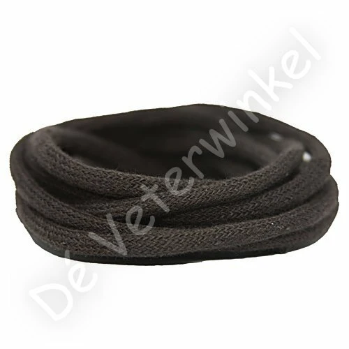 Rond 5mm katoen Donkerbruin