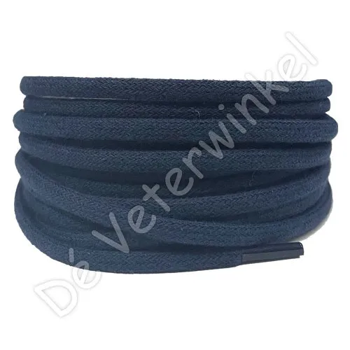Rond 5mm katoen Donkerblauw