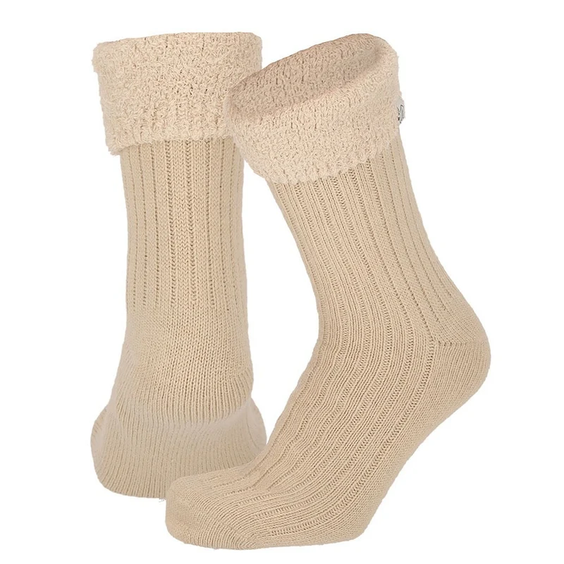 Huissokken Dames - Ultra Soft - One Size - Zand