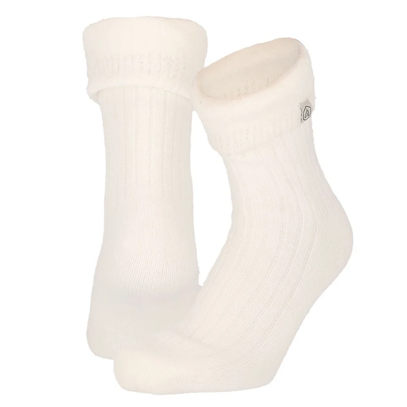 Huissokken Dames - Ultra Soft - One Size - Offwhite