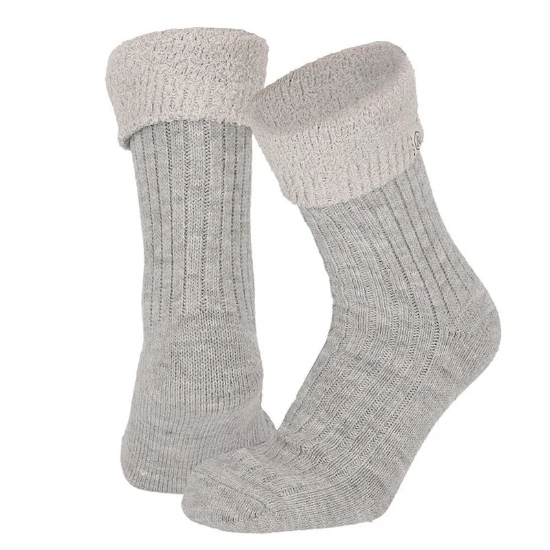 Huissokken Dames - Ultra Soft - One Size - Grijs