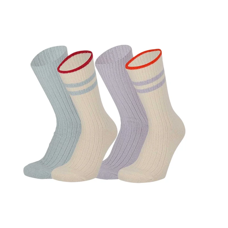 Gebreide bedsok - Viscose - Dames - 4-Pack