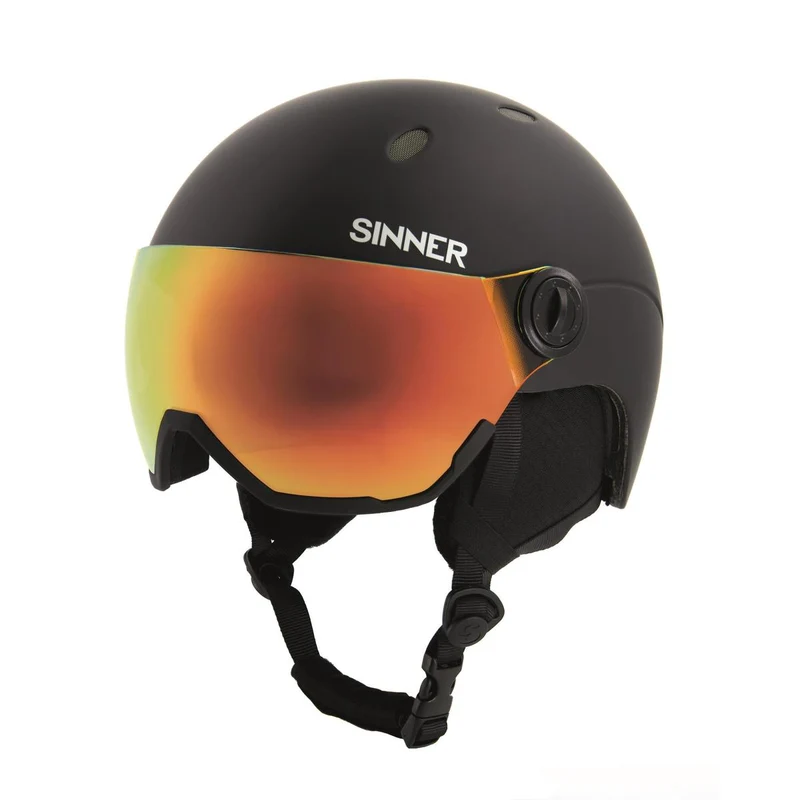 Sinner TITAN VISOR TRANS+ Lens Skihelm - Zwart