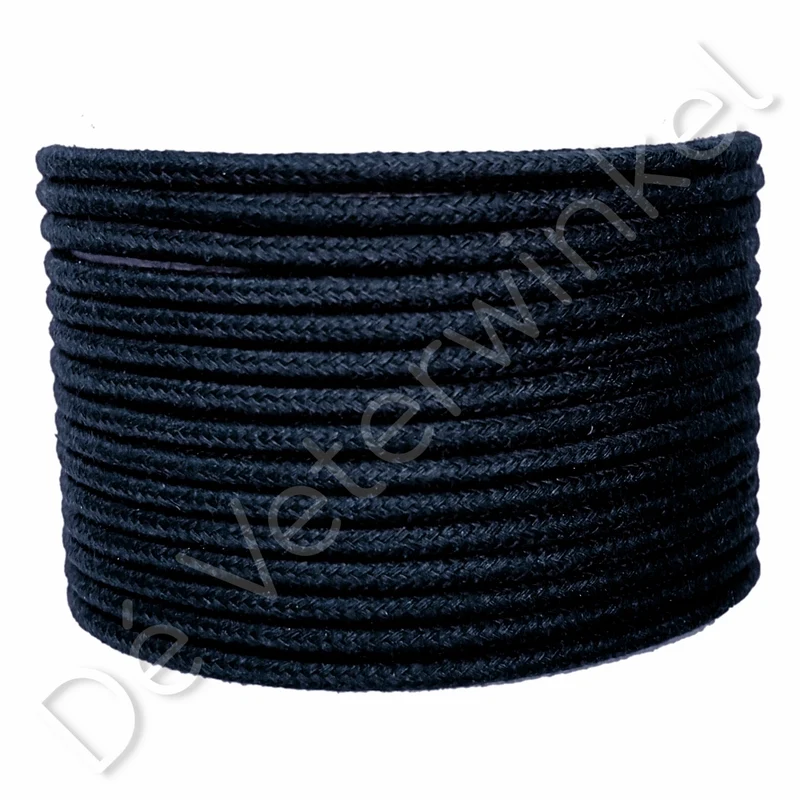 Rond 4mm katoen Donkerblauw
