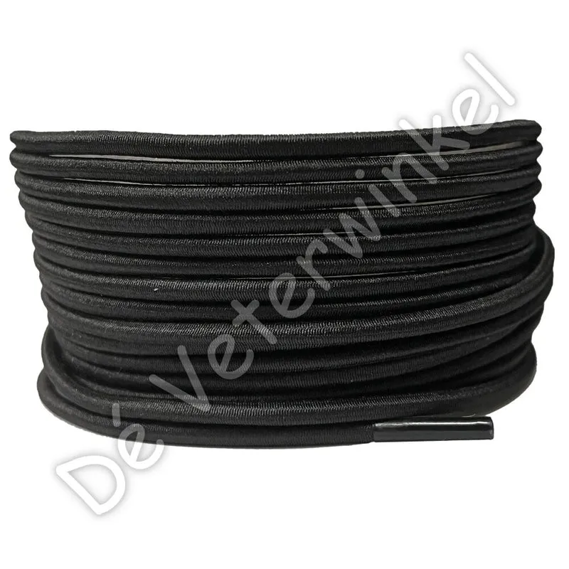 Rond 3mm ELASTIEK Zwart