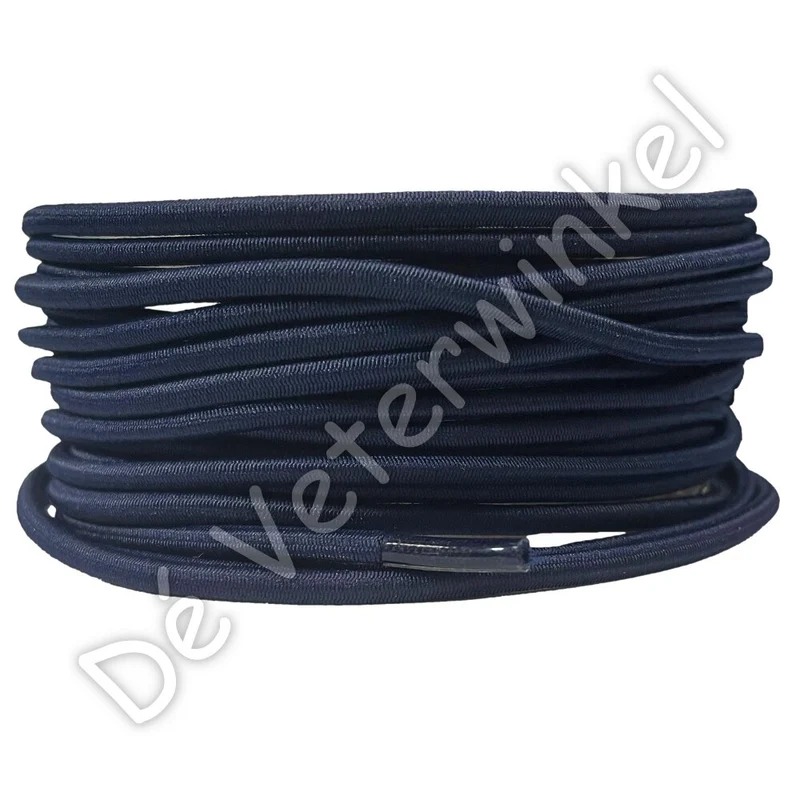 Rond 3mm ELASTIEK Donkerblauw