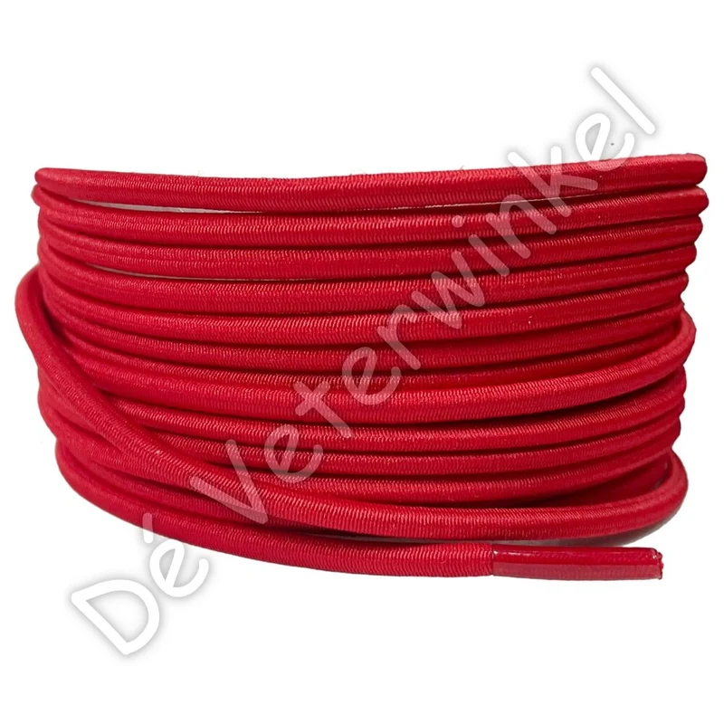 Rond 3mm ELASTIEK Rood