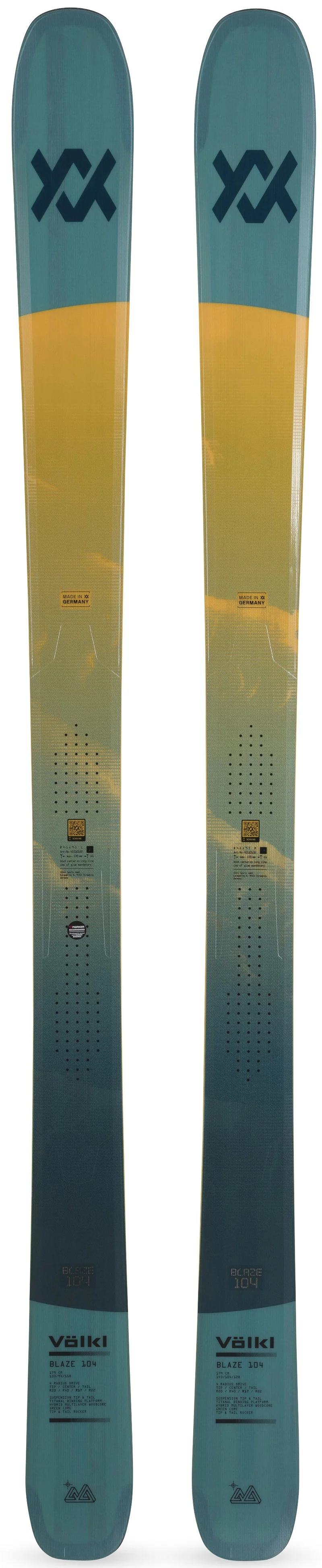 Volkl BLAZE 104 TEAL FLAT 26/27