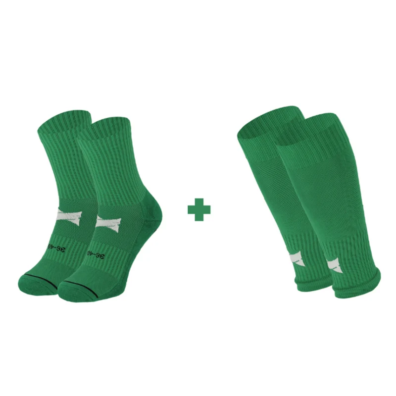 Gripsokken voetbal + Bovenstuk - 2 x 2 Paar - Groen