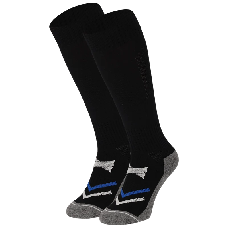Voetbal sokken - Unisex - Zwart - 2-Paar