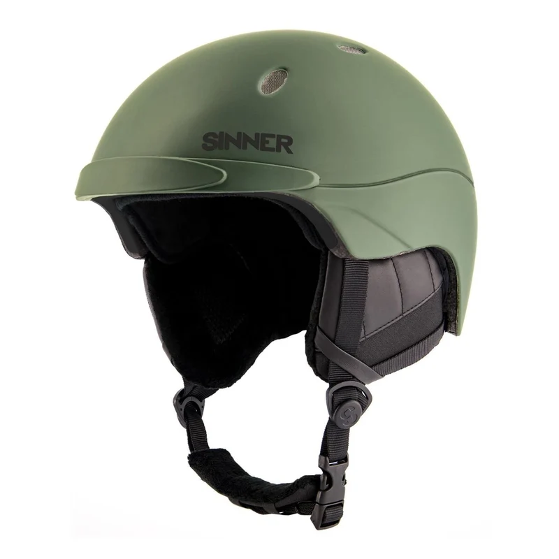 Sinner TITAN Skihelm - Mat Donker Groen