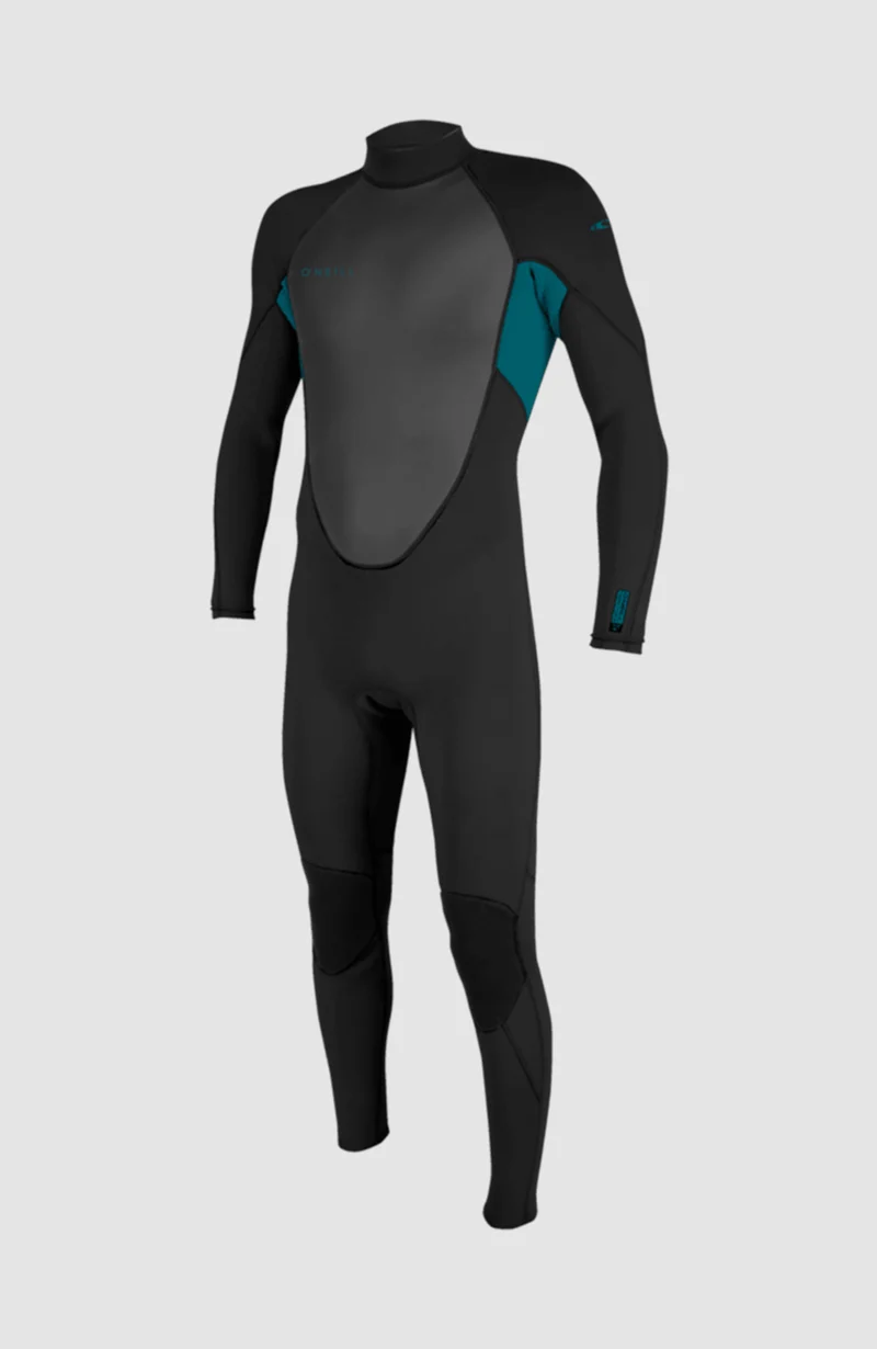 Reactor-2 3/2 Back Zip Full Wetsuit | BLACK/TIDE POOL