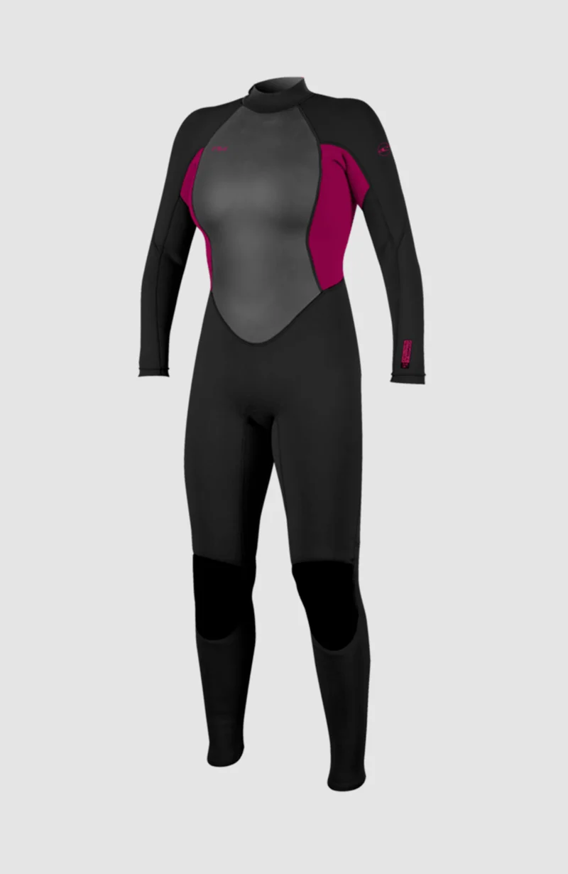 Reactor-2 3/2 Back Zip Full Wetsuit | BLK/PUNKPNK