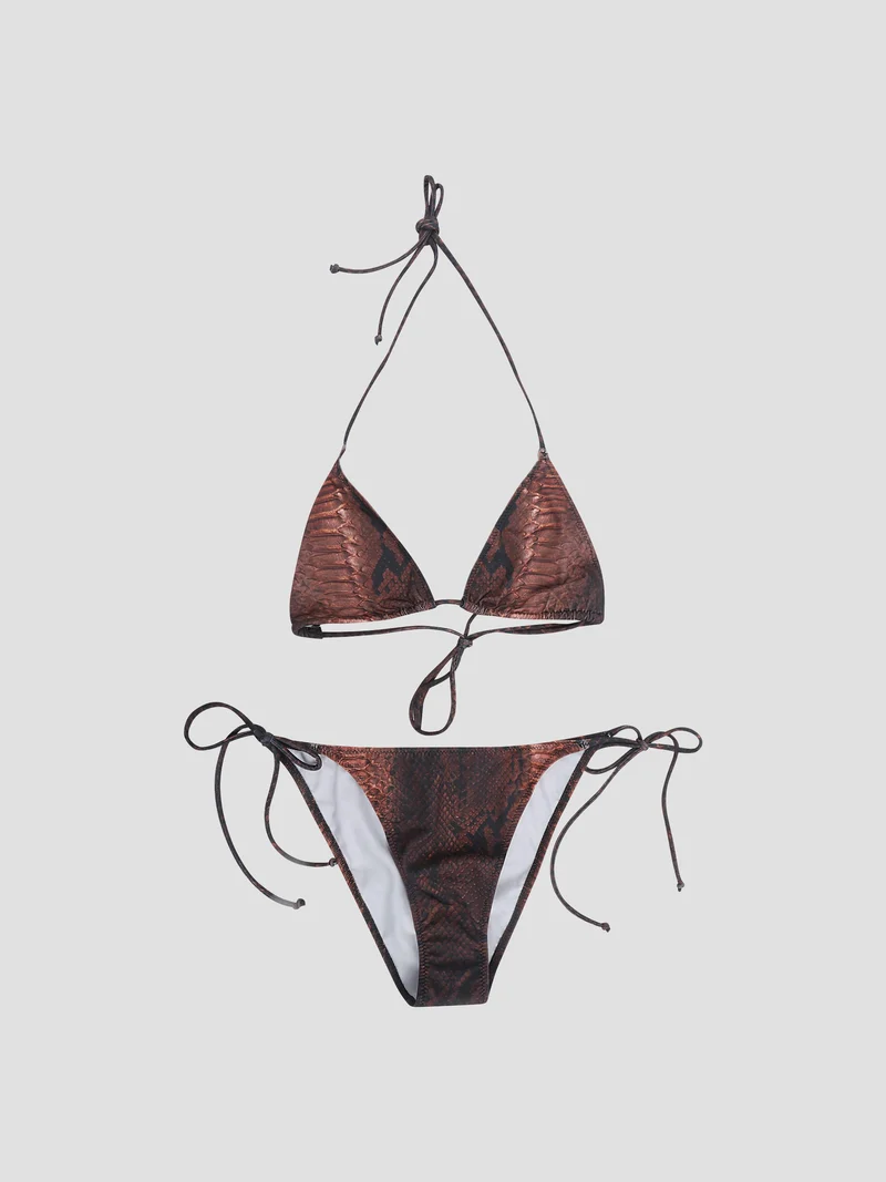 Bikini set printed "python"