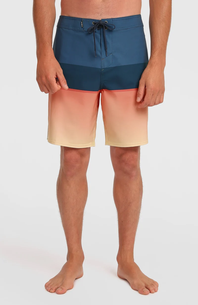 Hyperfreak Heat Block 19'' boardshort | Persimmon Heat Block