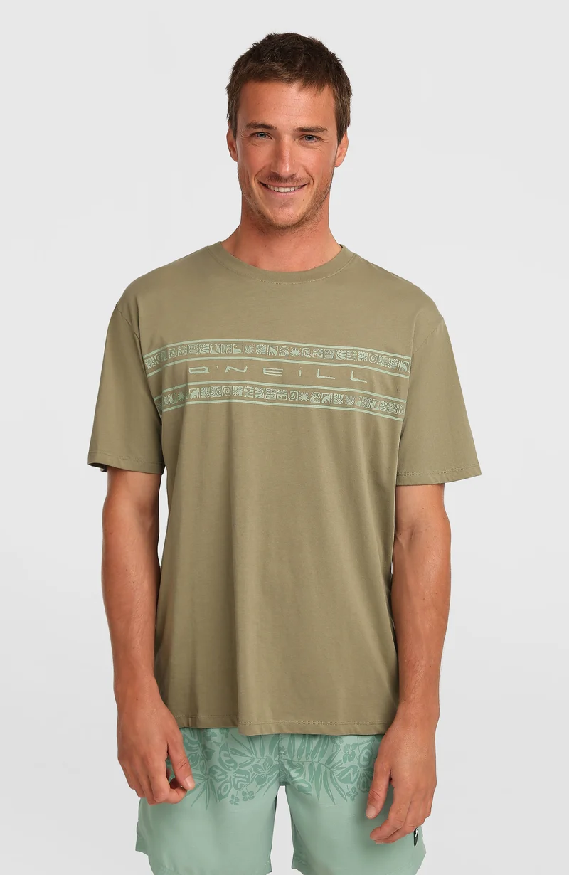 O'Neill Flower Stripe T-shirt | Avery Fern
