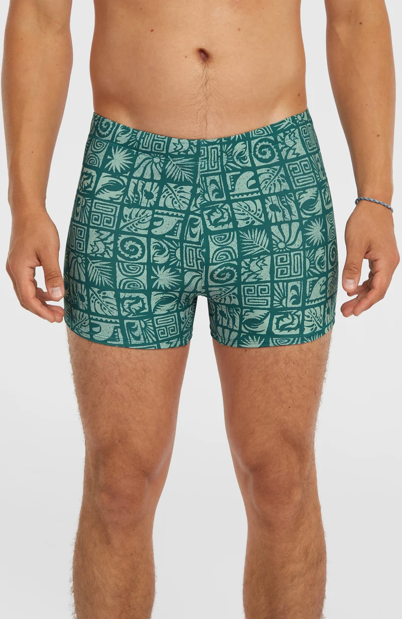 Essentials All-Over-Print zwemboxer | Blue Bricks