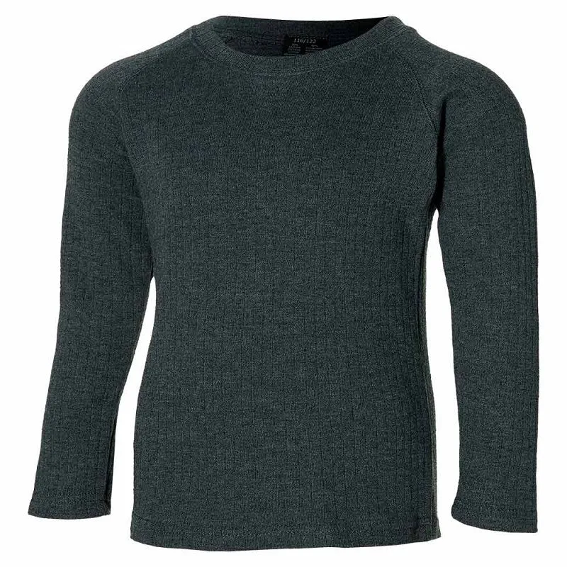 Thermoshirt kinderen antraciet - 1-Stuk