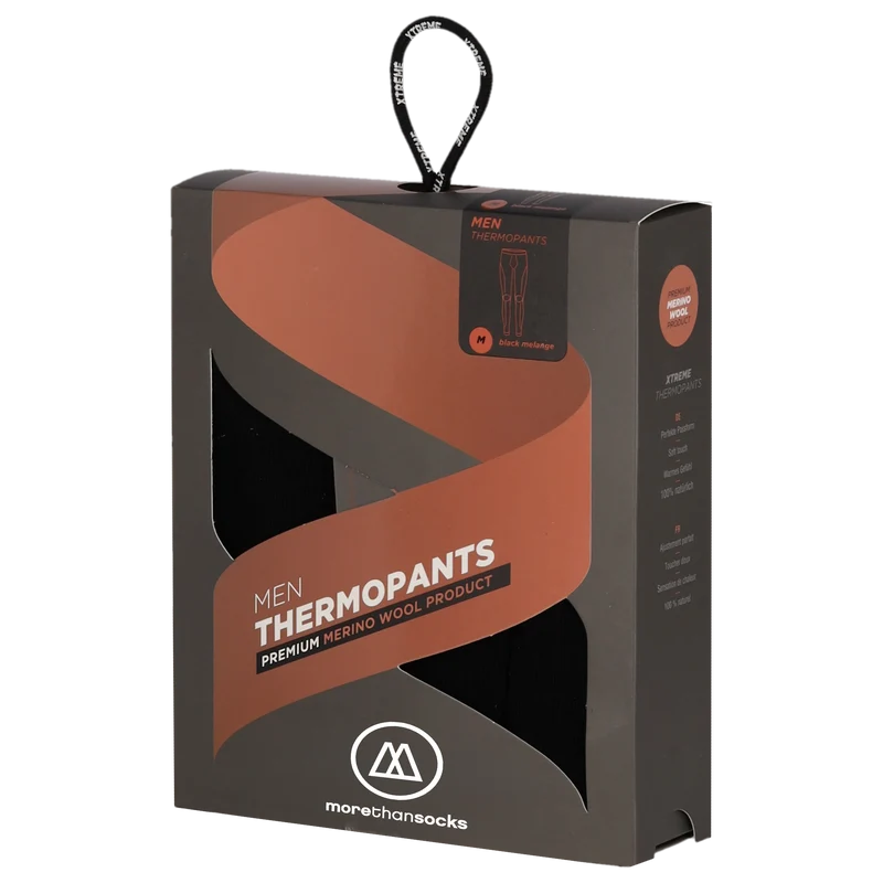 Morethansocks - Thermolegging Merino Wol Heren - 4-Stuks