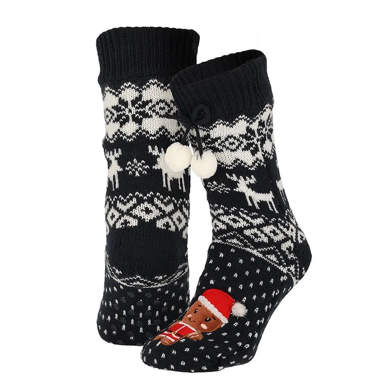 Morethansocks - Huissokken kerst dames - Pompons - One Size