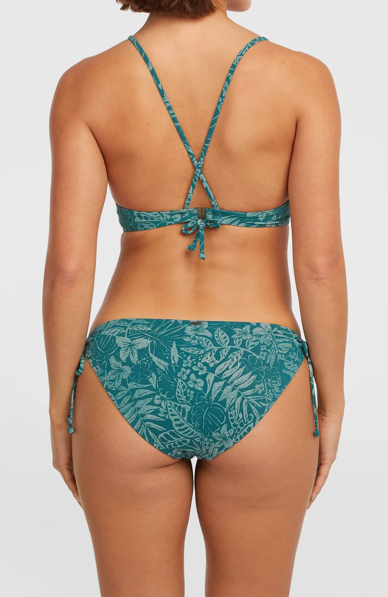 Rita Side-Tie bikinibroekje | Green Island Sky