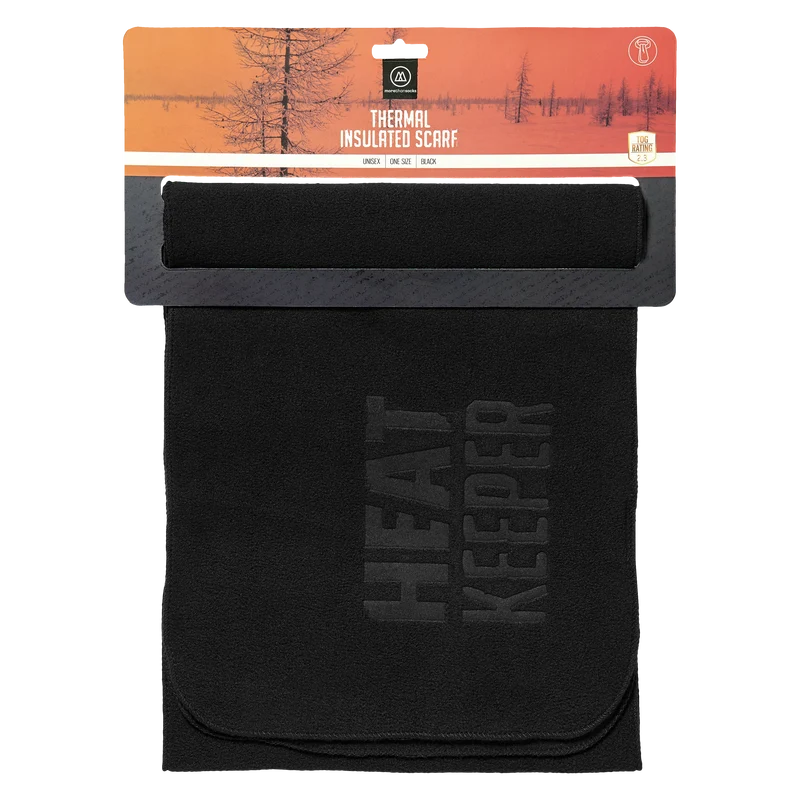 Thermo sjaal fleece uniseks - Zwart - 1-Stuk - Morethansocks