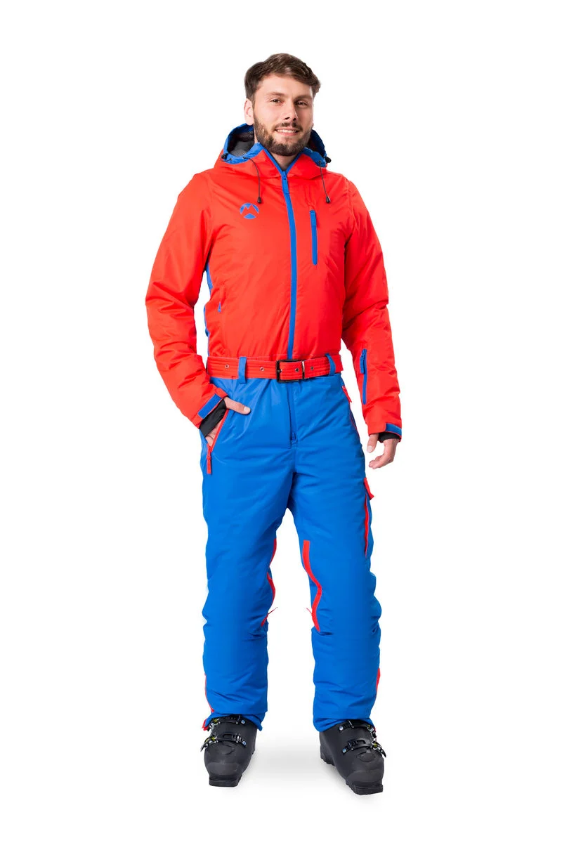 Snowsuits First Track Onesie Skipak Heren - Rood/Blauw