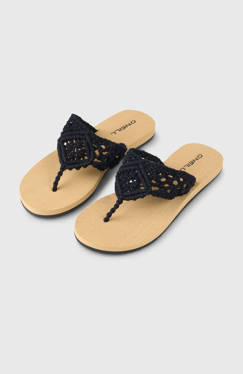 Ditsy Crochet slippers | Black Out