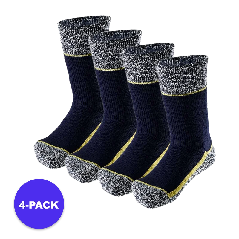 Thermo werksokken heren - Maat 41/46 - 4-Paar
