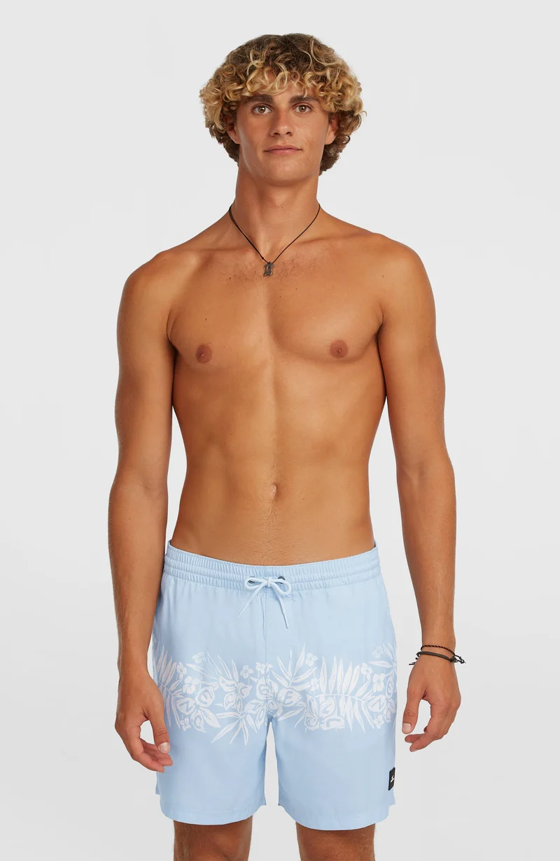 O'Neill Uni Flower 16'' zwembroek | Light Blue Tropical Stripe