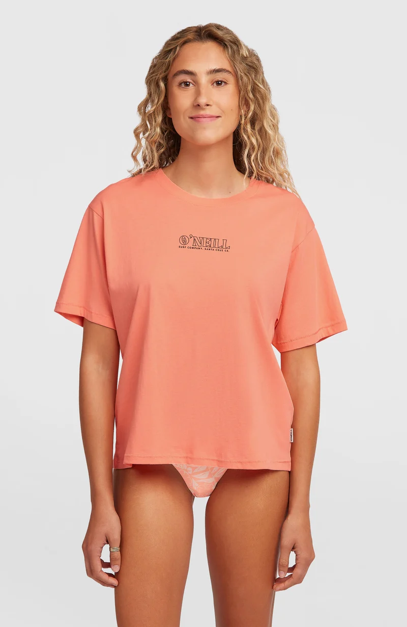 O'Neill Boxy Back-Print T-shirt | Funky Peach