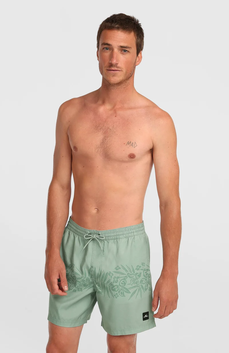O'Neill Uni Flower 16'' zwembroek | Green Tropical Stripe
