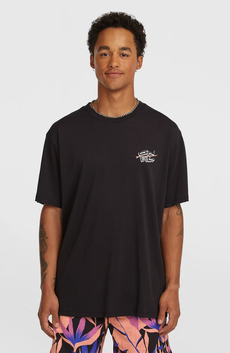 O'Neill Retro Back-Print T-shirt | Black Out