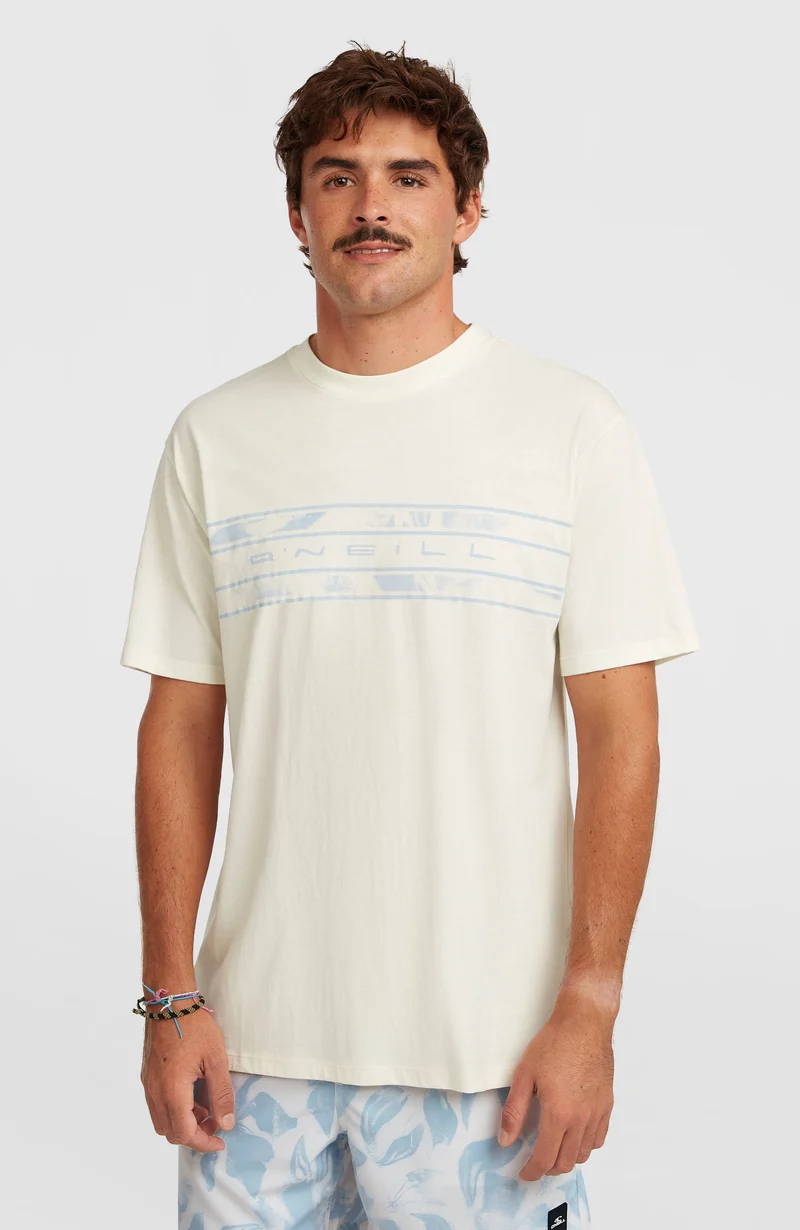O'Neill Flower Stripe T-shirt | Snow White