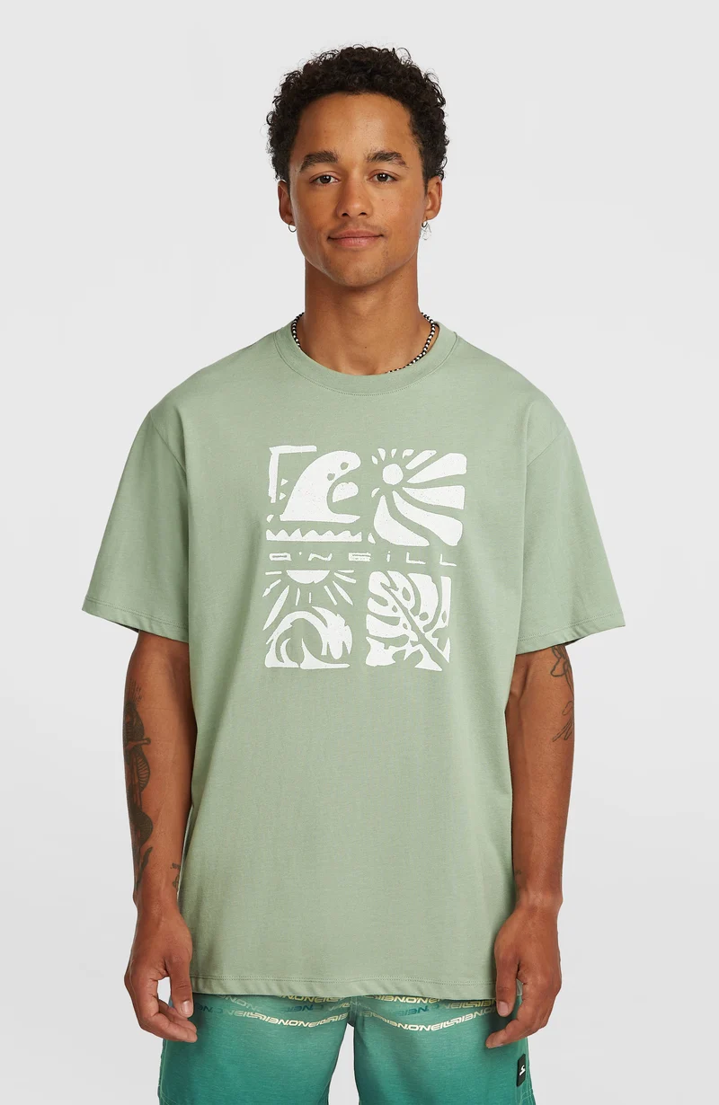 O'Neill Melange Front-Print T-shirt | Marble Arch