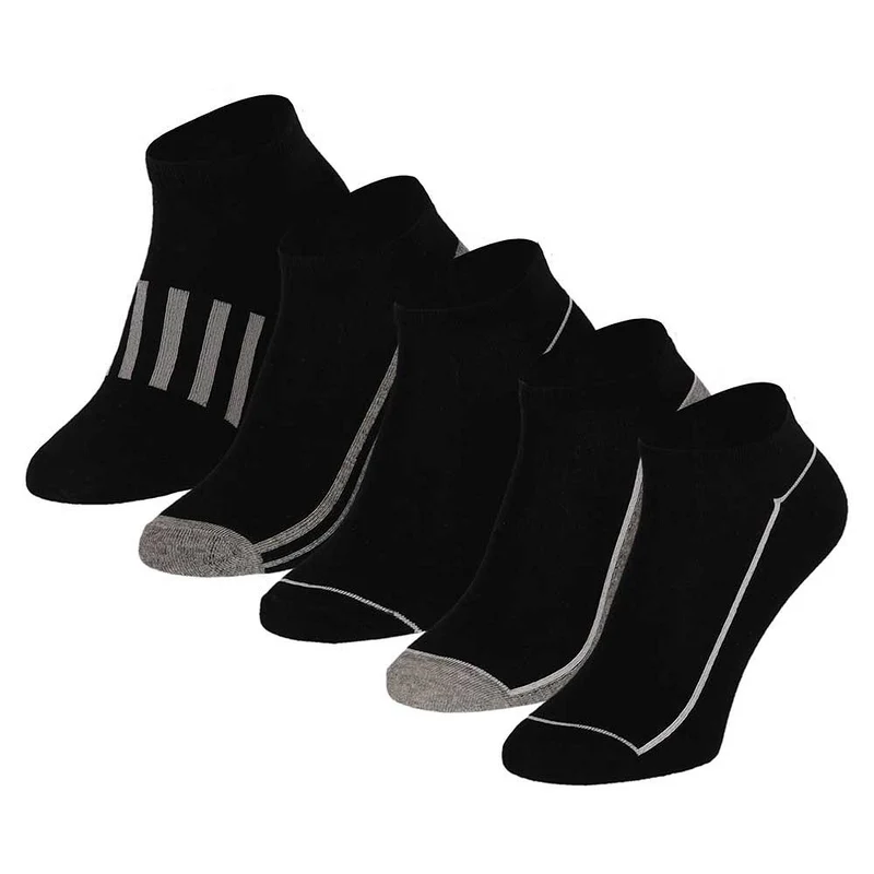 Sneakersokken Heren - Zwart - 5-Pak