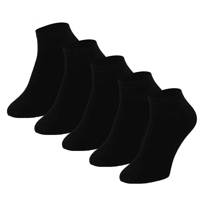 Heren sneakersokken - Zwart - 5-Pack